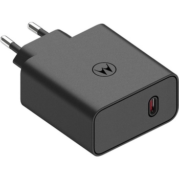 Motorola GaN TurboPower Fast Wall Charger USB-C 125W - захранване за ел. мрежа с USB-C изход и технология за бързо зареждане (черен) (bulk) (D64488)