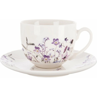 Orion Biela/fialová porcelánová šálka Louka 280 ml