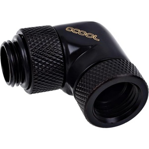 Alphacool Ъглов адаптер Alphacool Eiszapfen, 90°, G1/4 външна към G1/4 вътрешна резба, Черен мат (1011189) - tehnik