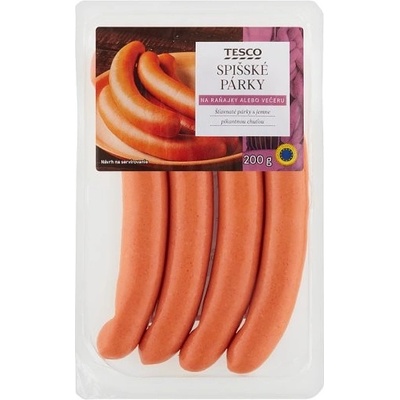 Tesco Spišské párky 200 g