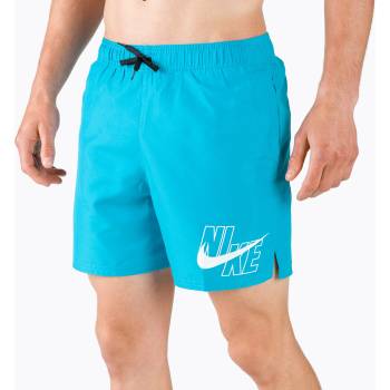 Nike Мъжки къси панталони за плуване Nike Logo Solid 5" Volley, сини NESSA566-406