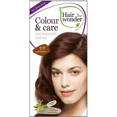 Hairwonder Prírodné dlhotrvajúca farba na vlasy Mahagon 5.5