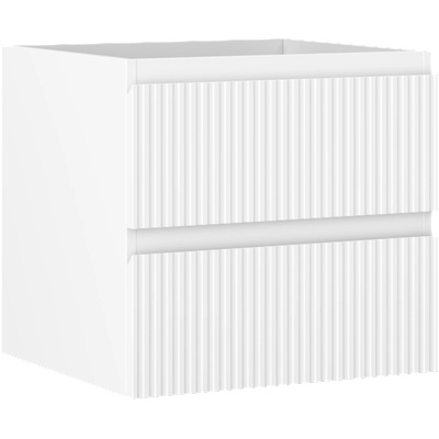 Mexen Rivel баня за мивка 50 см, 2 чекмеджета, релефна, бял мат - 91A20-05047-2-BFF01 (91A20-05047-2-BFF01)