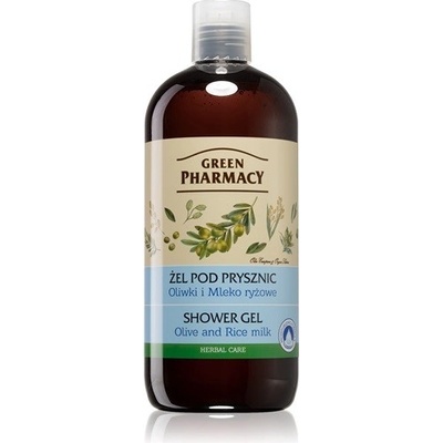 Green Pharmacy Body Care Olive & Rice Milk sprchový gél 0% Parabens Silicones PEG 500 ml