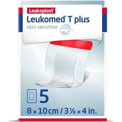 Leukoplast Leukomed T plus skin sensitive 8 x 10 cm absorpční krytí 5 ks