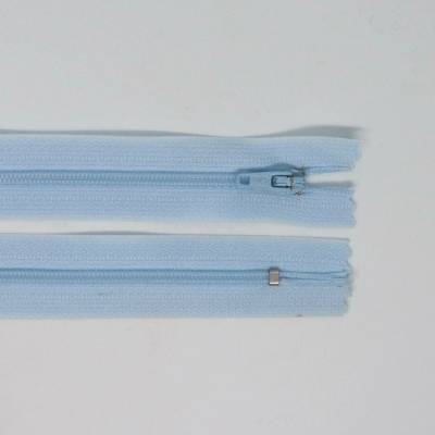 Spirálový zip, šíře 3 mm, délka 65 cm, světle modrá