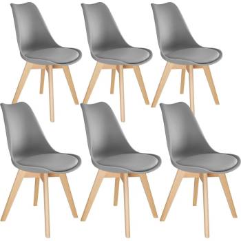 tectake 406095 friederike šedá 6 ks