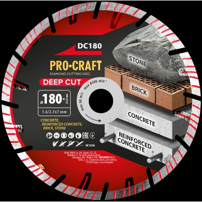 Procraft Deep Cut DC180