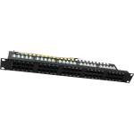 Manhattan ISDN Пач панел 50 порта UTP Cat. 3, черен (I-PP-50-ISDN-BK)