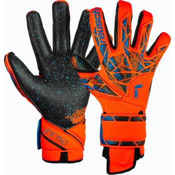 Reusch Attrakt Fusion Guardian вратарски ръкавици хипер оранжево/електрично синьо/черно