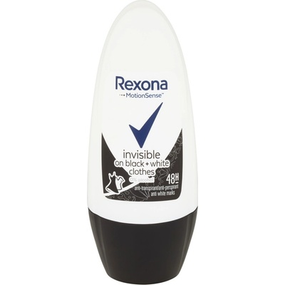 Rexona Invisible on Black + White Clothes roll-on 50 ml