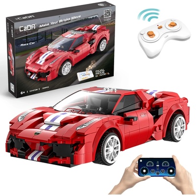 IQ models Programovatelná RC stavebnice sporťáku RED RACE CAR - 306 dílků- RC_309746 RTR 1:10