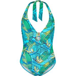 Zoggs Corsica Plunge Halter Womens - Blue