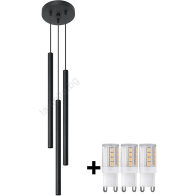 Brilagi - LED Пендел DRIFA 3xG9/4W/230V черен (BG0554)