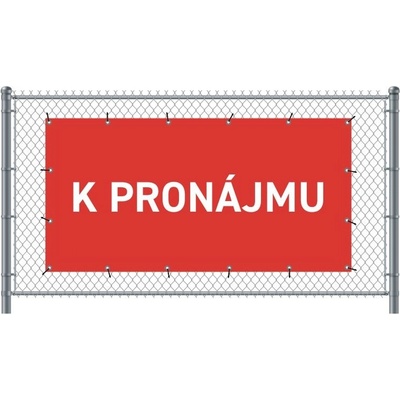 Jansen Display Standardní banner na plotK pronájmu čeština Červené, 2000 x 1000 mm