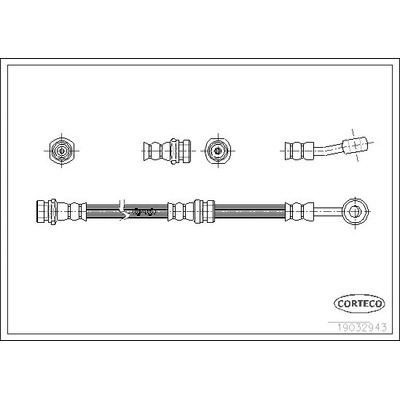 Brzdová hadica CORTECO 19032943