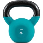 Yes4All YCBQ Neoprene Coated Kettlebell, Strength Training Kettlebells - 10KG Turquoise (YCBQ)