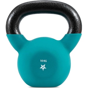 Yes4All YCBQ Neoprene Coated Kettlebell, Strength Training Kettlebells - 10KG Turquoise