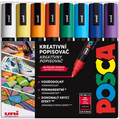 Posca PC-5M mix farieb 16 ks
