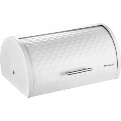 Klausberg Кутия за хляб Klausberg KB 7541, 38 х 28 х 18.5 см, Метал, Бял (KB 7541)
