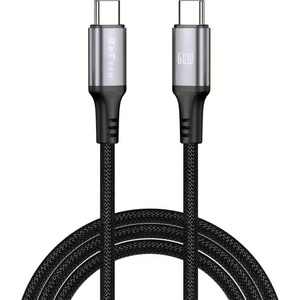 DeTech Кабел за данни DeTech DE-C68C, 60W, Type-C - Type-C, PD, 1.0m, Черен - 40552
