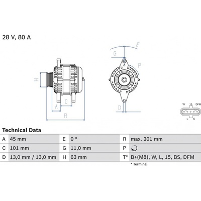 Generátor BOSCH 0 986 046 290