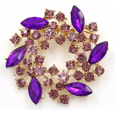 Miranda brož Květ XD964 Purple