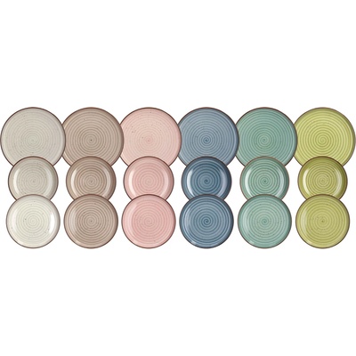 Tognana URBAN PASTEL Jedálenská súprava 18 ks