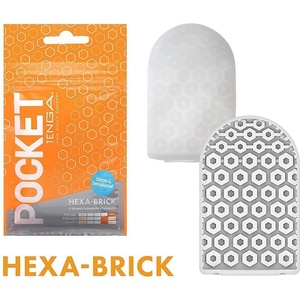 TENGA Pocket мастурбатор за еднократна употреба (7 см), оранжев