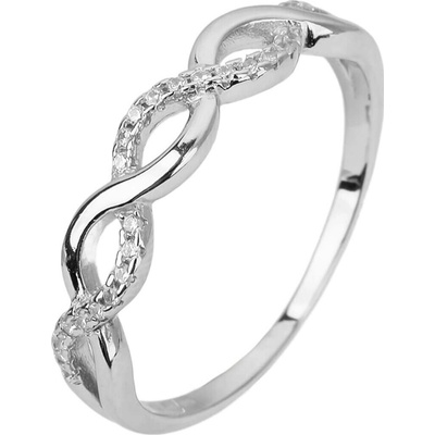 Bealio stříbrný prsten NEKONEČNO vlnky 03 12426 1910