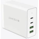 Dviced Desktop charger 100W GaN 2 USB-A, 2 USB-C EU - Whitevel Chrager 145W USB-C 4-Port (4x USB-C PD, UK-EU-AU-US adapte & mesh bag inc. ) - Space Grey (DV211001)