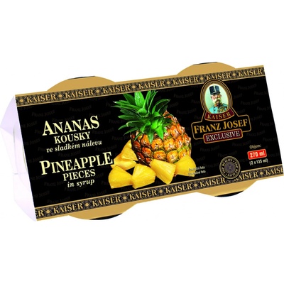FRANZ JOSEF KAISER Ananas kousky 2 x 128 ml