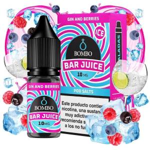 Bombo Bar Juice Gin & Berries Ice Nic Salts 10ml