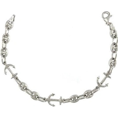 INFINITYSILVER Strieborný pánsky náramok s kotvami 25132820