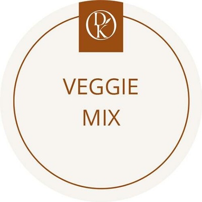 Davídkovo koření Etiketa Veggie MIX béžová průměr 4,5 cm 1 ks
