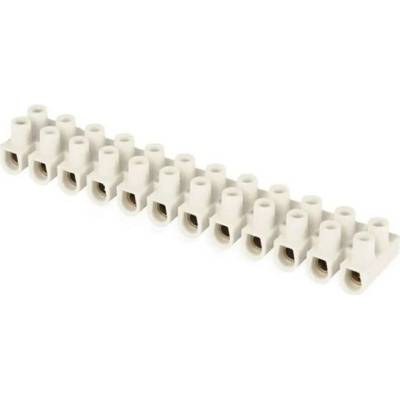 Emos Skrutková svorkovnica 12×6–10mm2, 450V, biela A4103