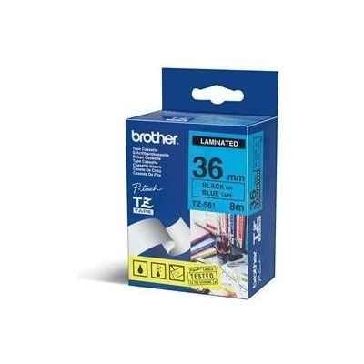 páska BROTHER TZ561 čierne písmo, modrá páska Tape (36mm) (TZE561)