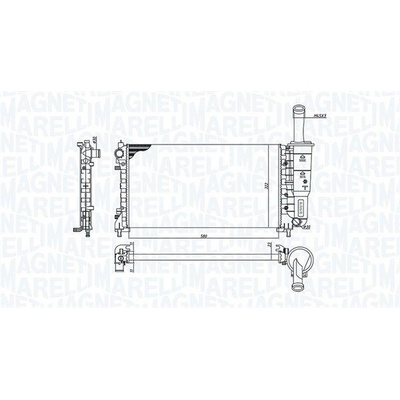 Chladič, chlazení motoru MAGNETI MARELLI 350213194200