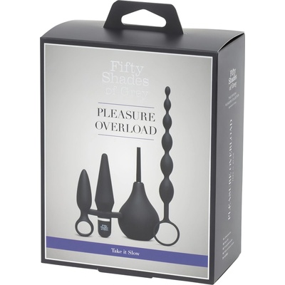 Fifty Shades of Grey Петдесет нюанса сиво Take It Slow - 4в1 анален комплект (черен)