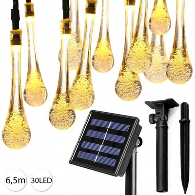 Solarsus 4967 LED solární řetěz 6,5m 30LED teplá bílá