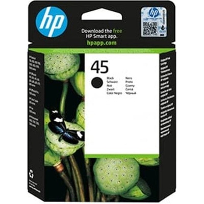 HP Оригинална глава HP 51645AE, NO 45, 42 ml, 930 страници/5%, Black (3015101640)