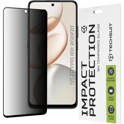 Techsuit Протектор - Techsuit 111D Privacy Full Glue - Honor 400 Smart 5G / 400 Smart 4G / 200 Smart / 90 Smart / X7d 4G / X7b 4G / X7b 5G / X7c - Черен