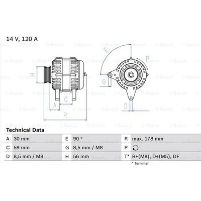 generátor BOSCH 0 986 040 340