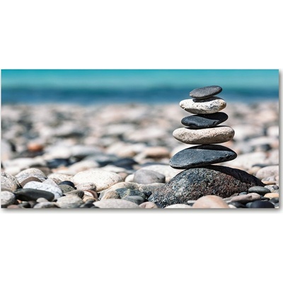 Foto obraz fotografie na skle kupa kamenia 100x50 cm