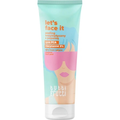 Farmona Natural Cosmetics Laboratory Ниацинамид 3% ензимен пилинг за лице с папаин + Detox Shot Mg Farmona Tutti Frutti Let's Face it (FATF979341)