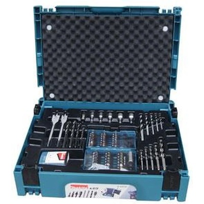 К-т накрайници и свредла 69 части в куфар Makpac, Makita B-49638 (B-49638)