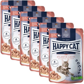 Happy Cat Капсула Happy Cat Culinary Атлантически Лосос 6 x 85 г