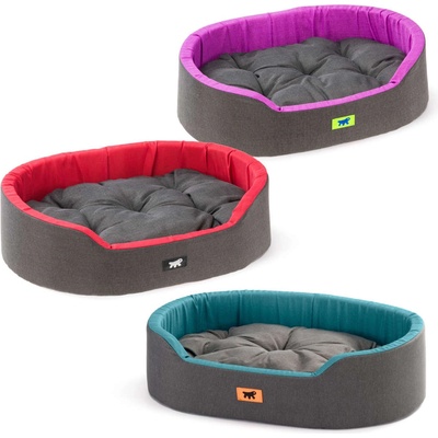 Ferplast Dandy C - Овално памучно легло с възглавница за кучета и котки, 55 х 41 х 15 см. /три модела/