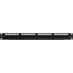 Hikvision Пач панел Hikvision DS-1CP6U24-1U, Cat6, неекраниран 24-портов, 1U (DS-1CP6U24-1U) - BestPC