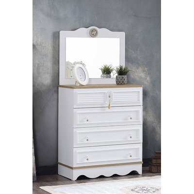 Скрин Luna бял и капучино